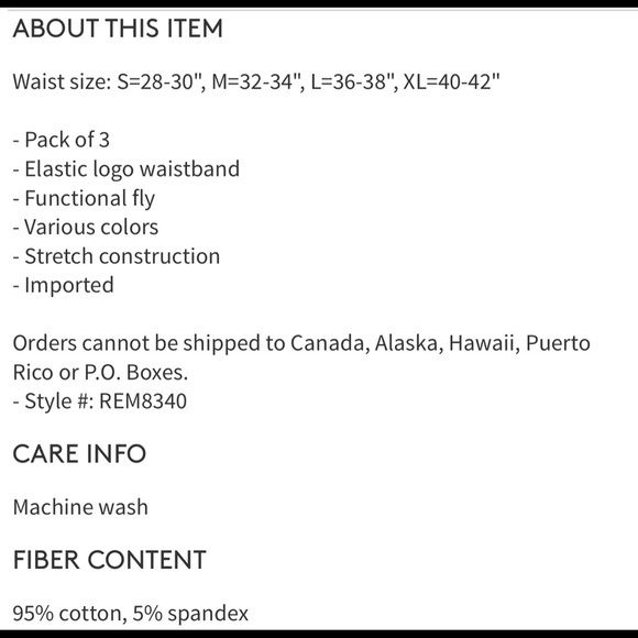 Kenneth Cole Reaction 3 pcs Modern Trunks Cotton - Picture 3 of 3